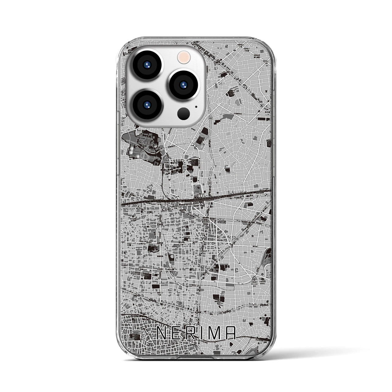 【練馬(東京都)】地図柄iPhoneケース(クリアタイプ)