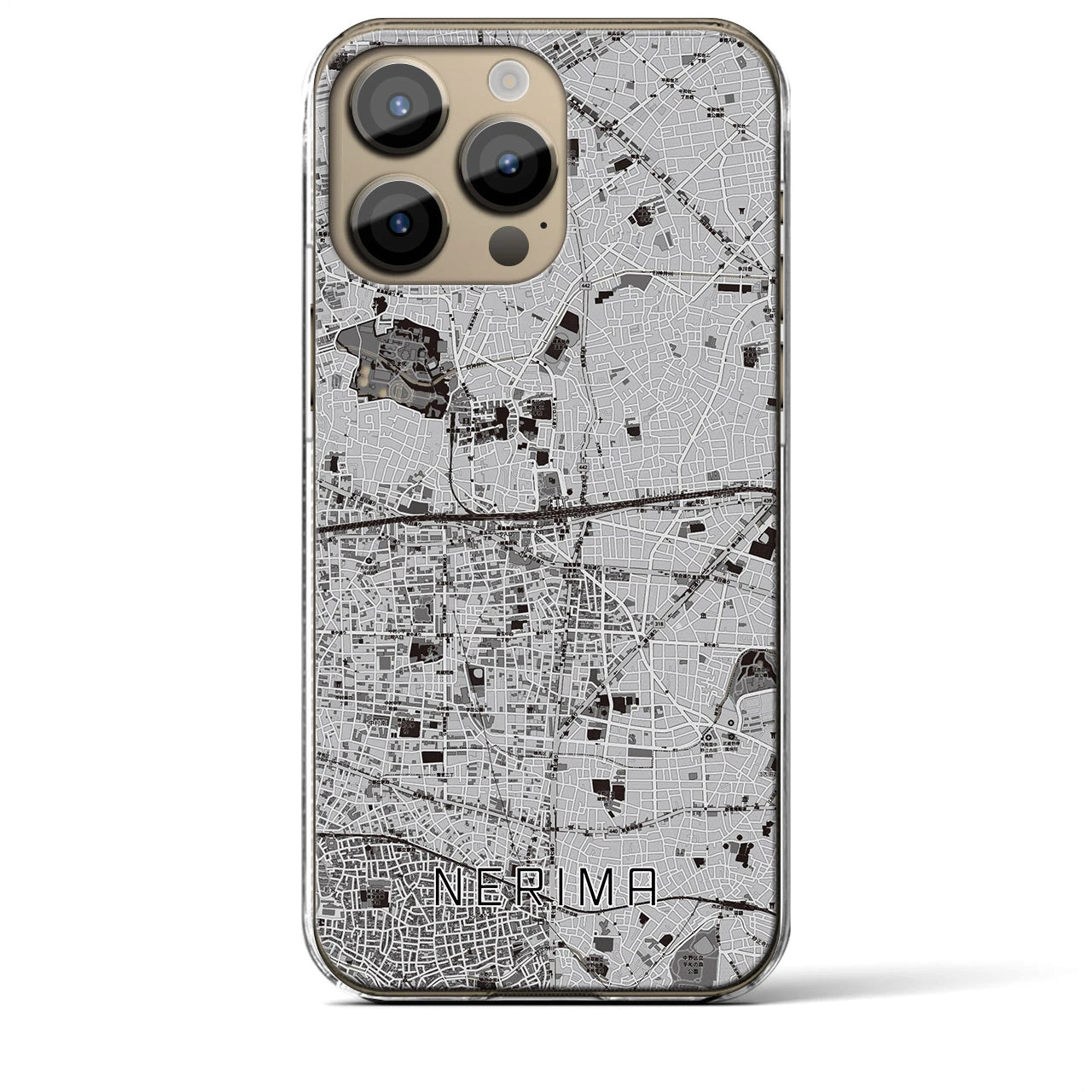 【練馬(東京都)】地図柄iPhoneケース(クリアタイプ)