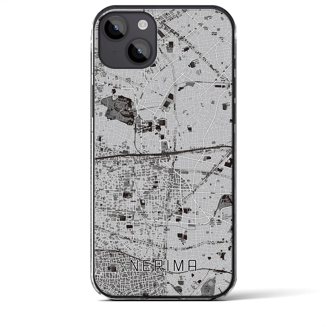 【練馬(東京都)】地図柄iPhoneケース(クリアタイプ)