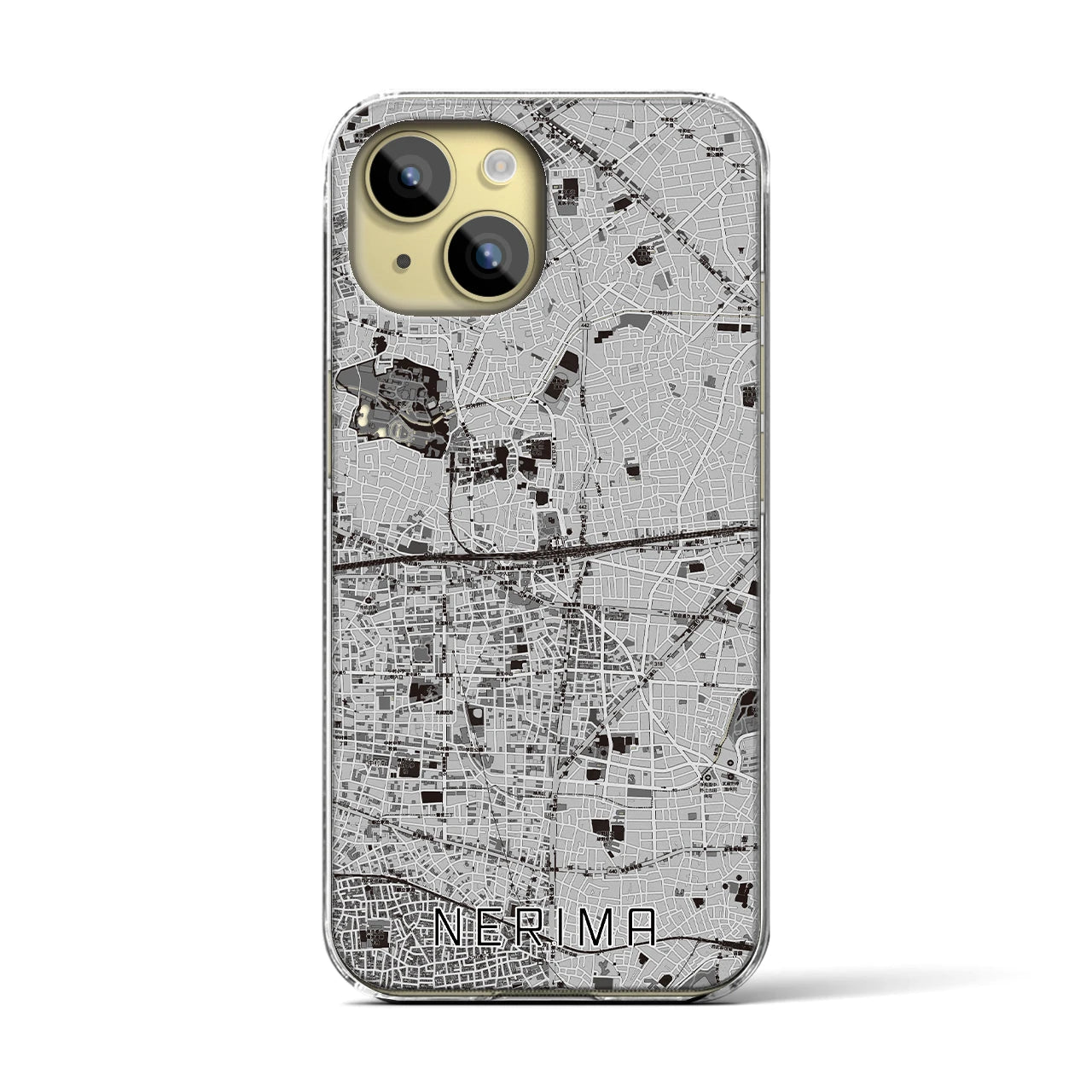 【練馬(東京都)】地図柄iPhoneケース(クリアタイプ)