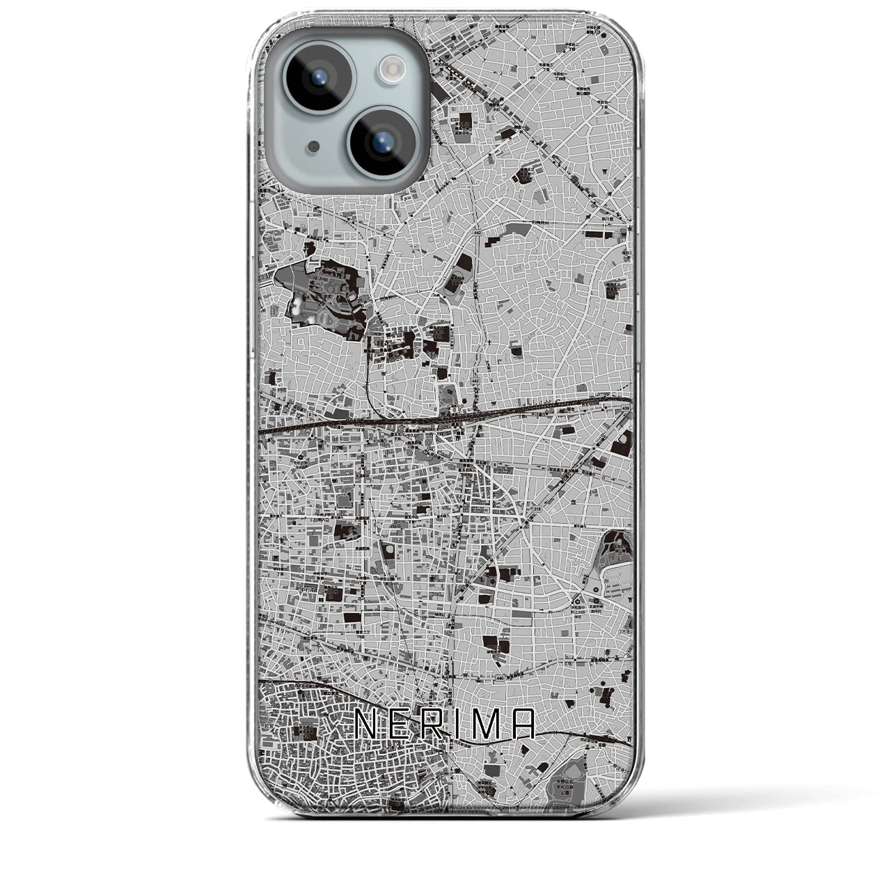 【練馬(東京都)】地図柄iPhoneケース(クリアタイプ)