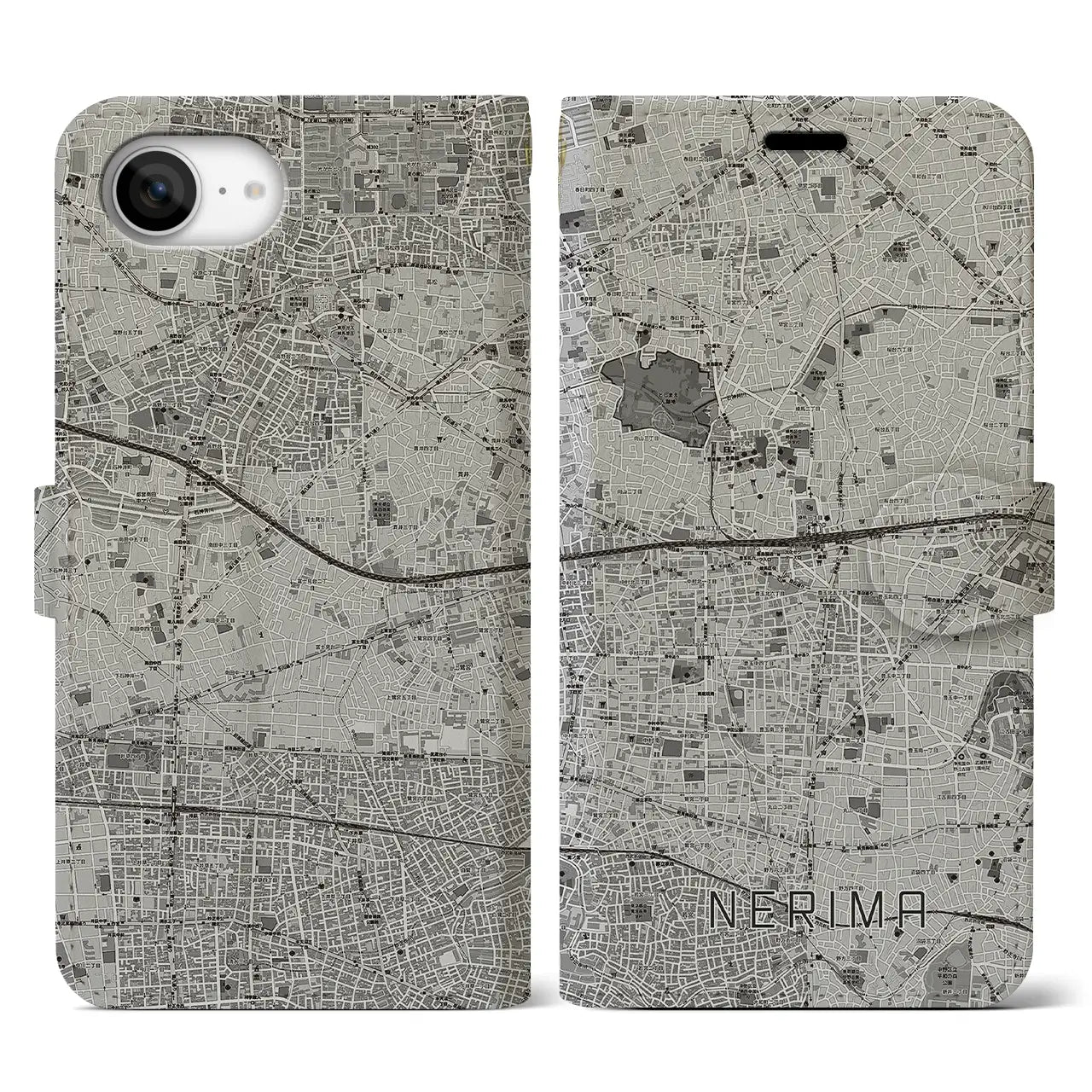 【練馬(東京都)】地図柄iPhoneケース(手帳タイプ)