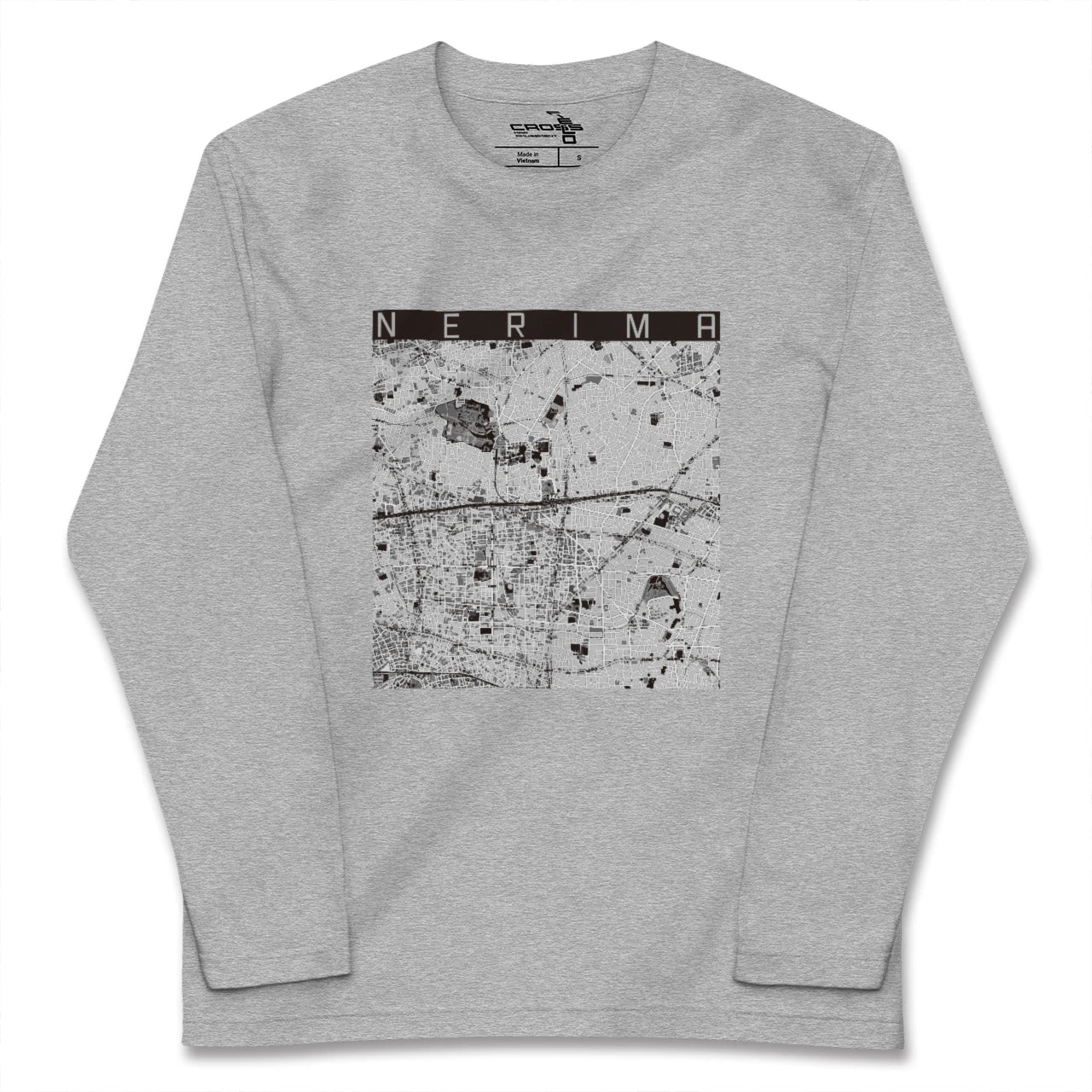 【練馬(東京都)】地図柄ロングスリーブTシャツ