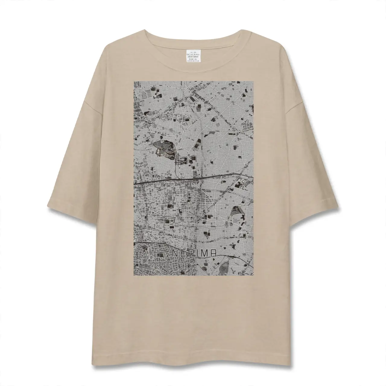 【練馬(東京都)】地図柄ビッグシルエットTシャツ