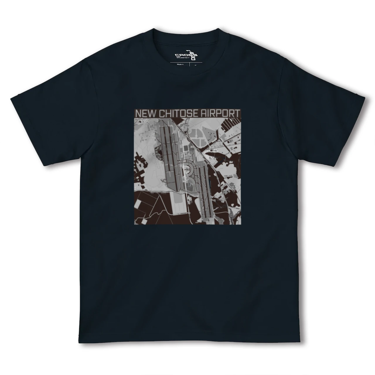 【新千歳空港(北海道)】地図柄ヘビーウェイトTシャツ