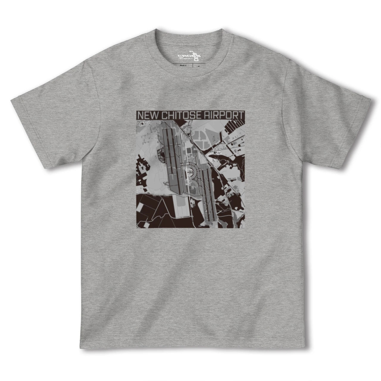 【新千歳空港(北海道)】地図柄ヘビーウェイトTシャツ