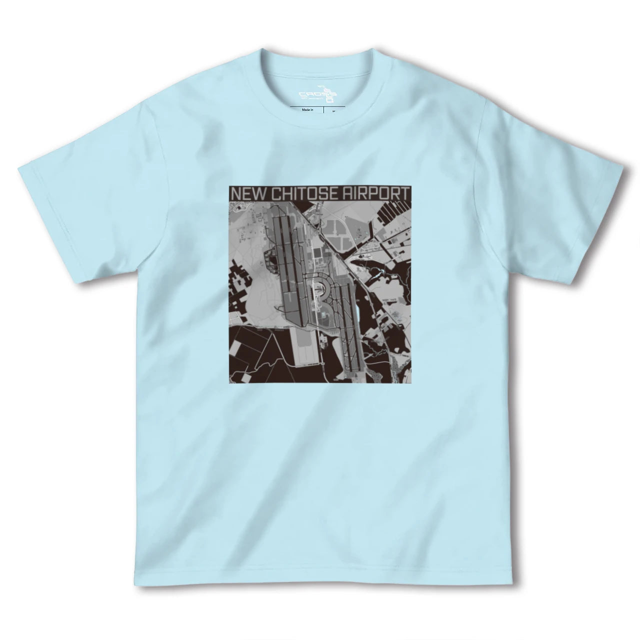 【新千歳空港(北海道)】地図柄ヘビーウェイトTシャツ