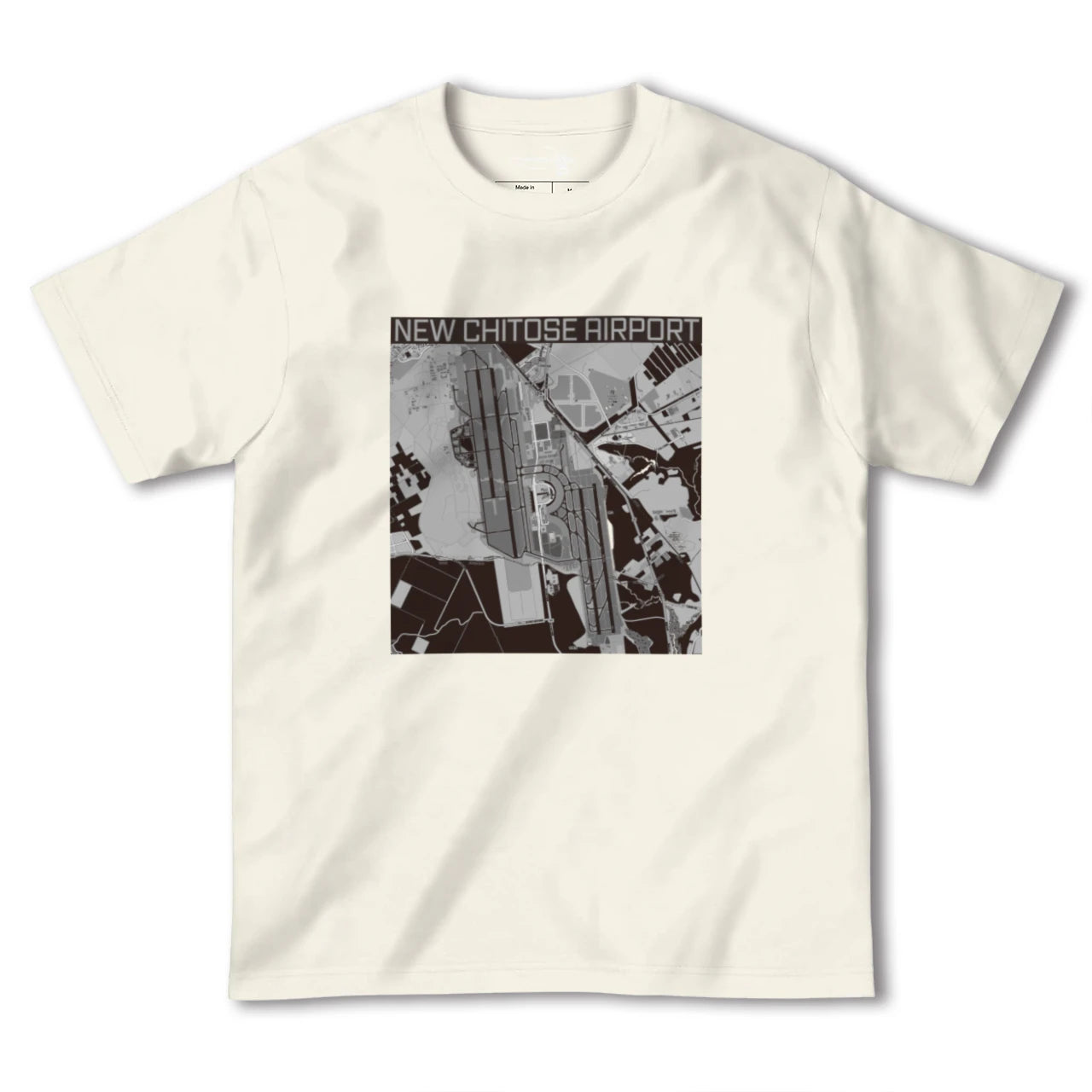 【新千歳空港(北海道)】地図柄ヘビーウェイトTシャツ