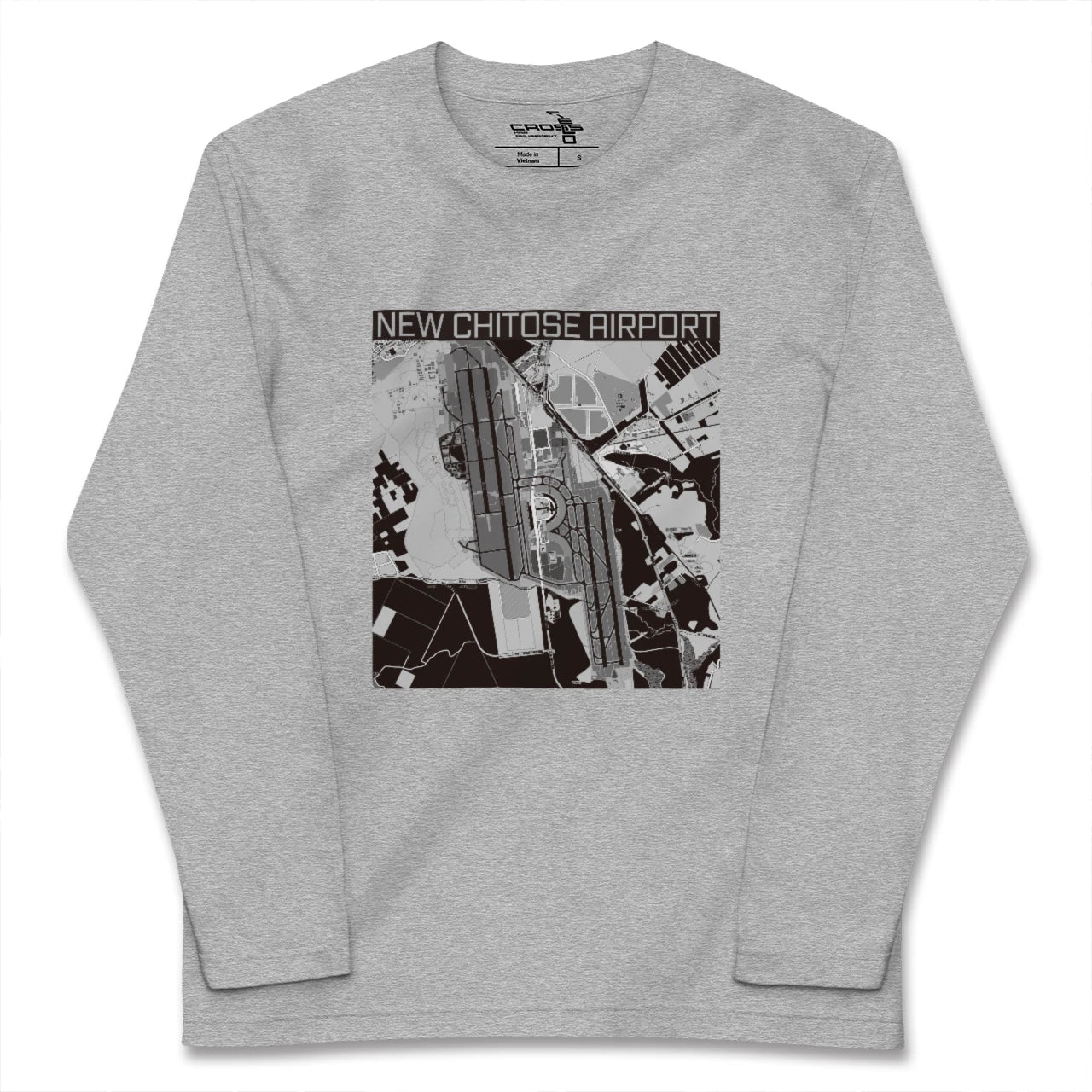 【新千歳空港(北海道)】地図柄ロングスリーブTシャツ