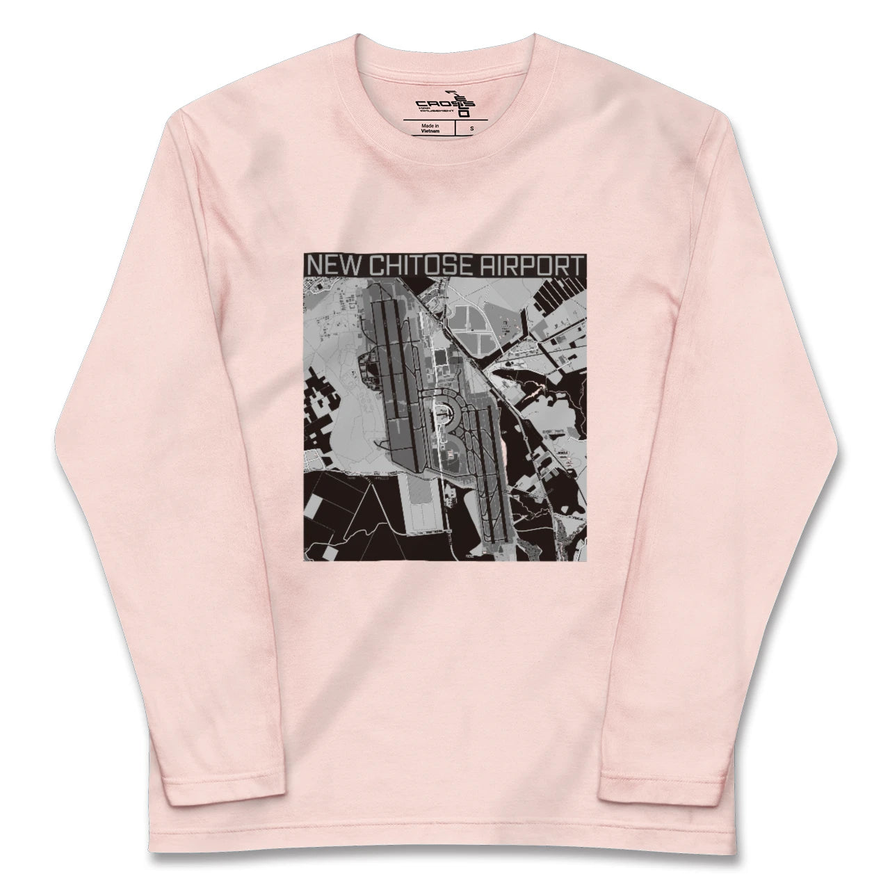 【新千歳空港(北海道)】地図柄ロングスリーブTシャツ