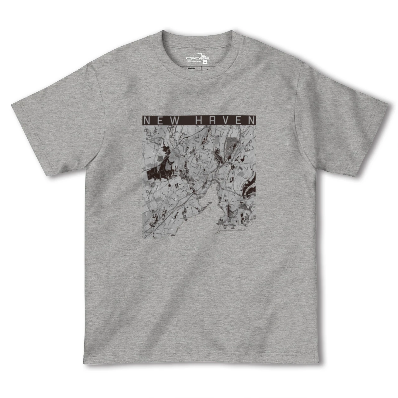 【ニューヘイブン(アメリカ)】地図柄ヘビーウェイトTシャツ