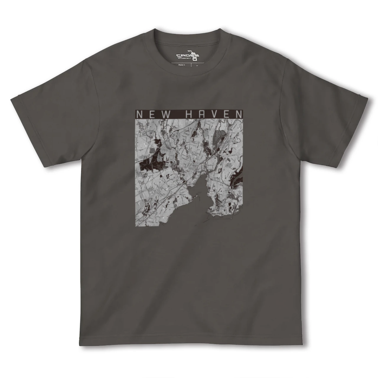 【ニューヘイブン(アメリカ)】地図柄ヘビーウェイトTシャツ