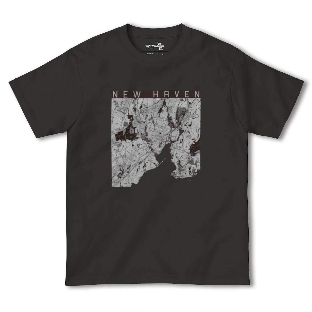 【ニューヘイブン(アメリカ)】地図柄ヘビーウェイトTシャツ