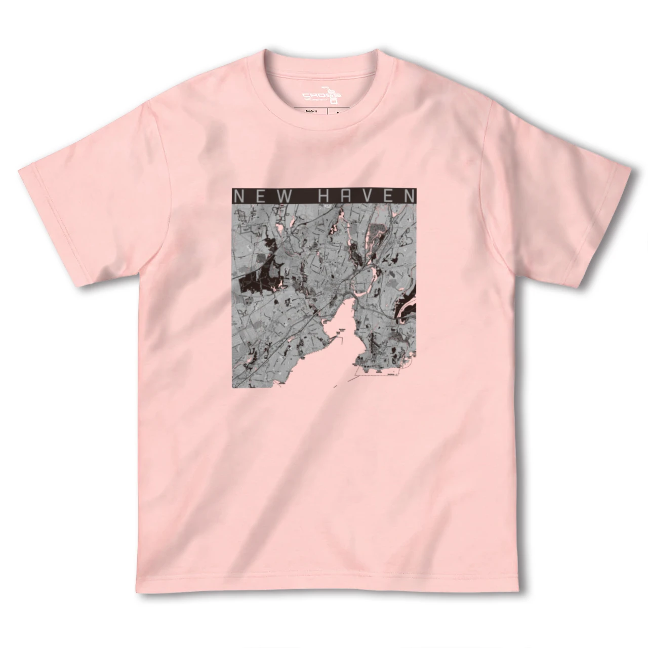 【ニューヘイブン(アメリカ)】地図柄ヘビーウェイトTシャツ