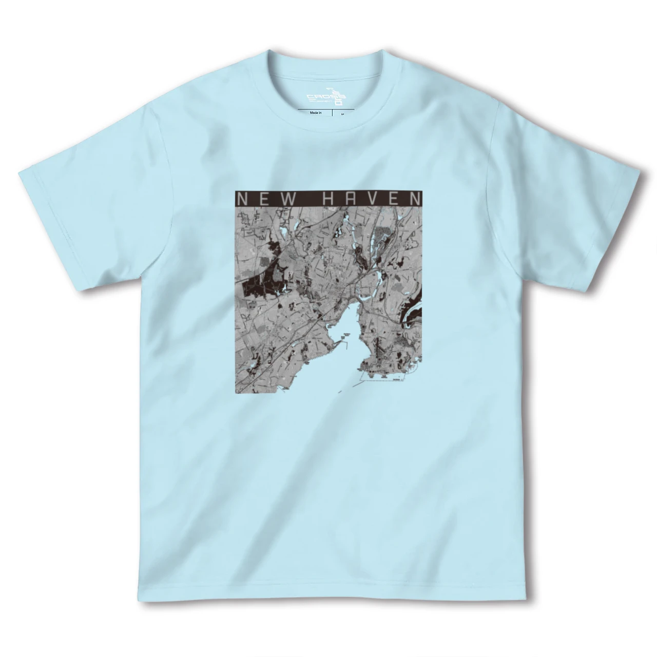 【ニューヘイブン(アメリカ)】地図柄ヘビーウェイトTシャツ