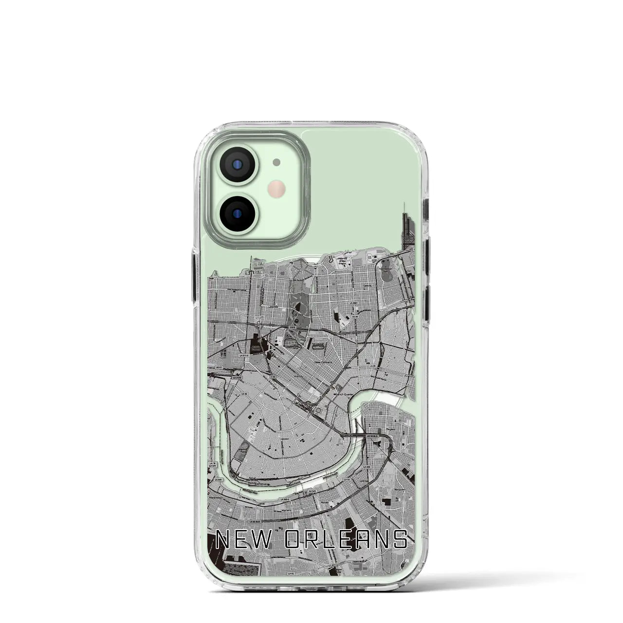 【ニューオーリンズ(アメリカ)】地図柄iPhoneケース(MagSafeタイプ)