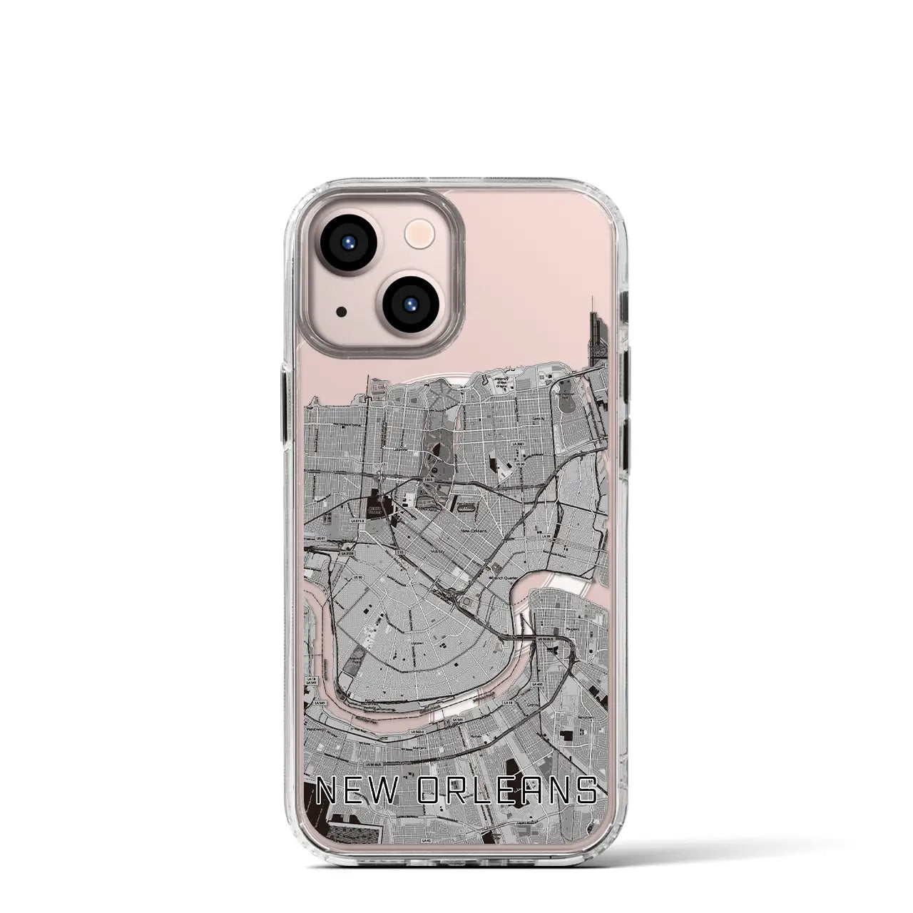 【ニューオーリンズ(アメリカ)】地図柄iPhoneケース(MagSafeタイプ)