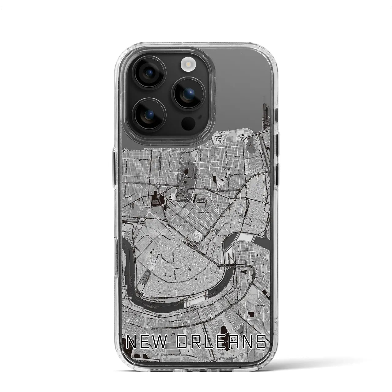 【ニューオーリンズ(アメリカ)】地図柄iPhoneケース(MagSafeタイプ)