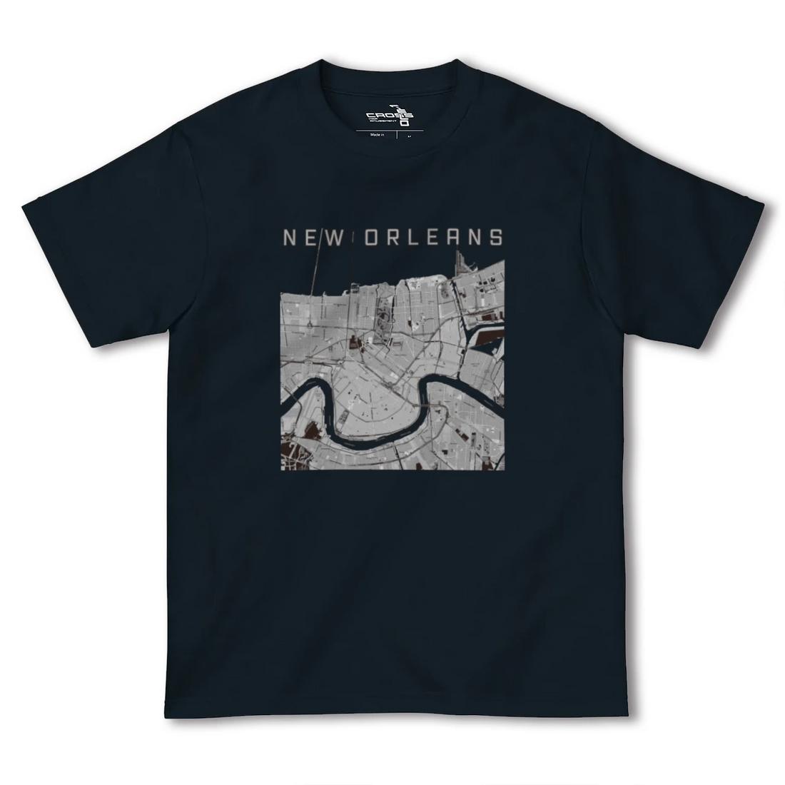 【ニューオーリンズ(アメリカ)】地図柄ヘビーウェイトTシャツ