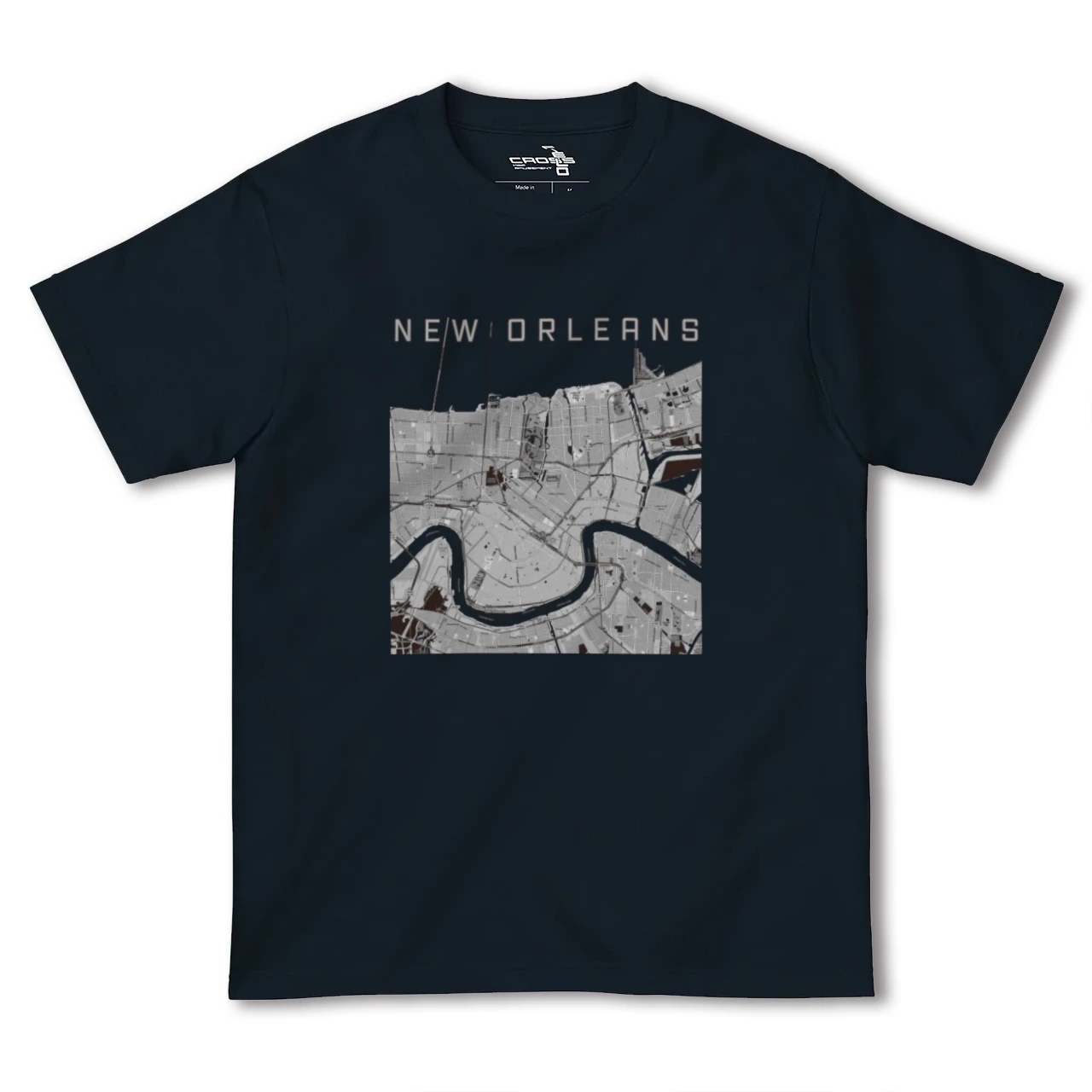 【ニューオーリンズ(アメリカ)】地図柄ヘビーウェイトTシャツ
