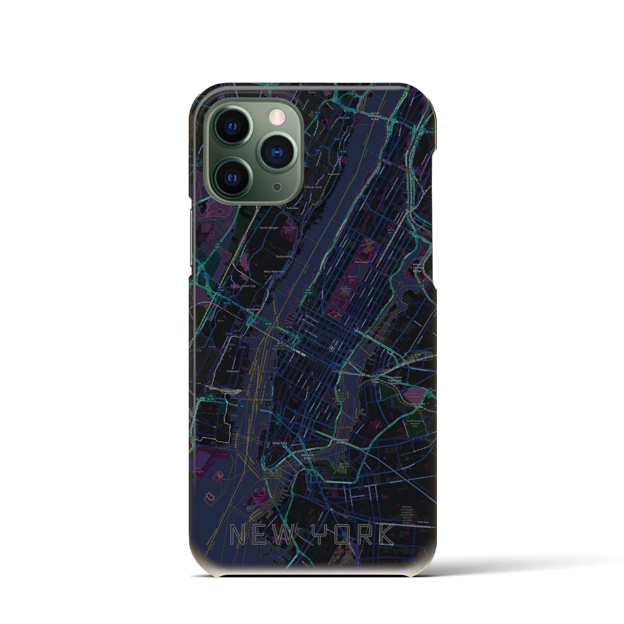 【ニューヨーク(アメリカ)】地図柄iPhoneケース(バックカバータイプ)