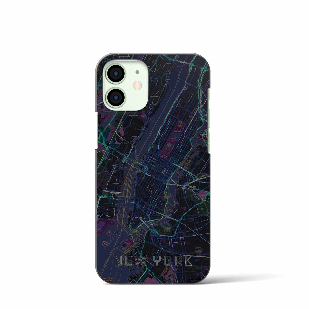 【ニューヨーク(アメリカ)】地図柄iPhoneケース(バックカバータイプ)