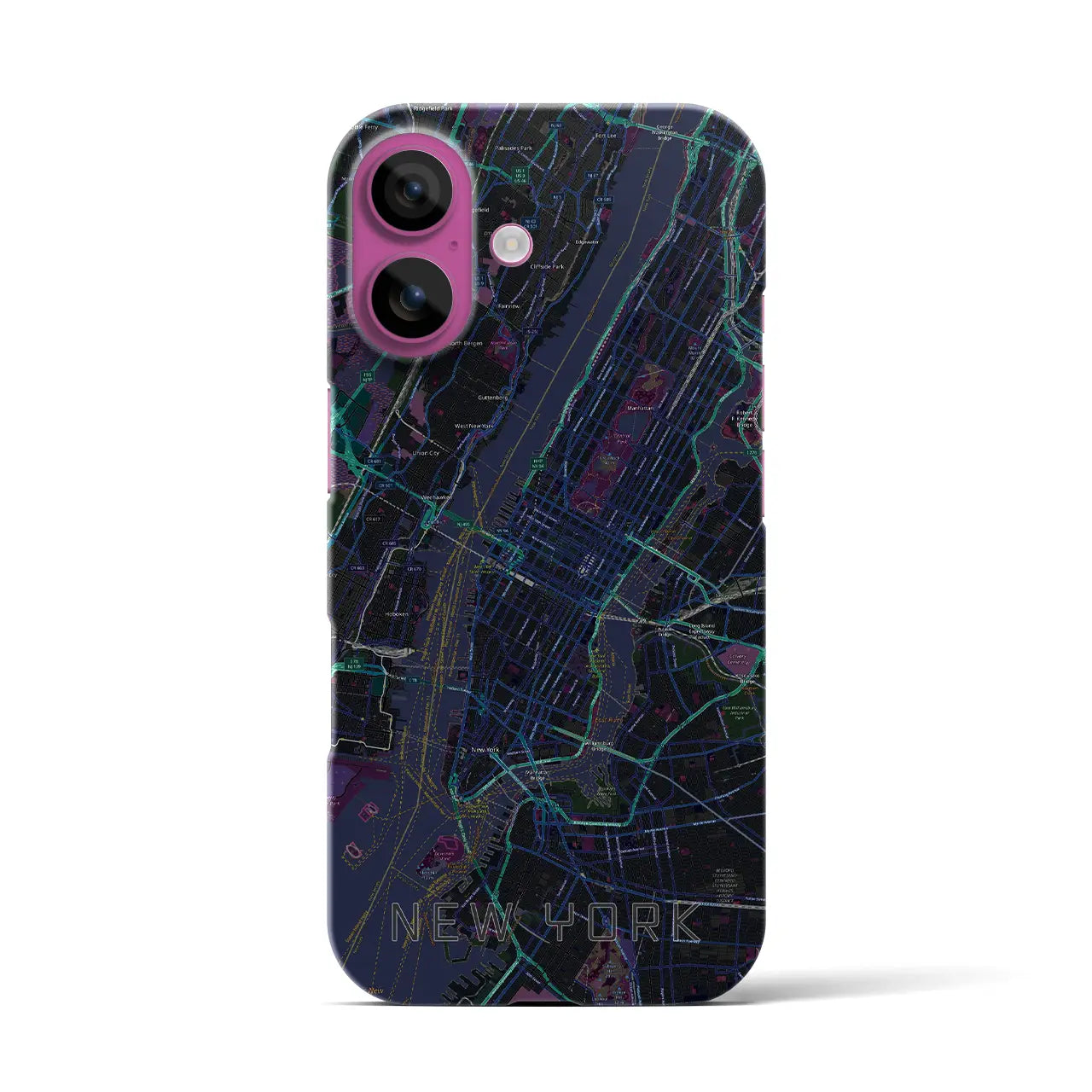 【ニューヨーク(アメリカ)】地図柄iPhoneケース(バックカバータイプ)