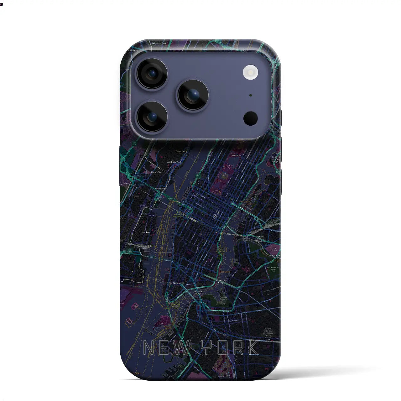 【ニューヨーク(アメリカ)】地図柄iPhoneケース(バックカバータイプ)