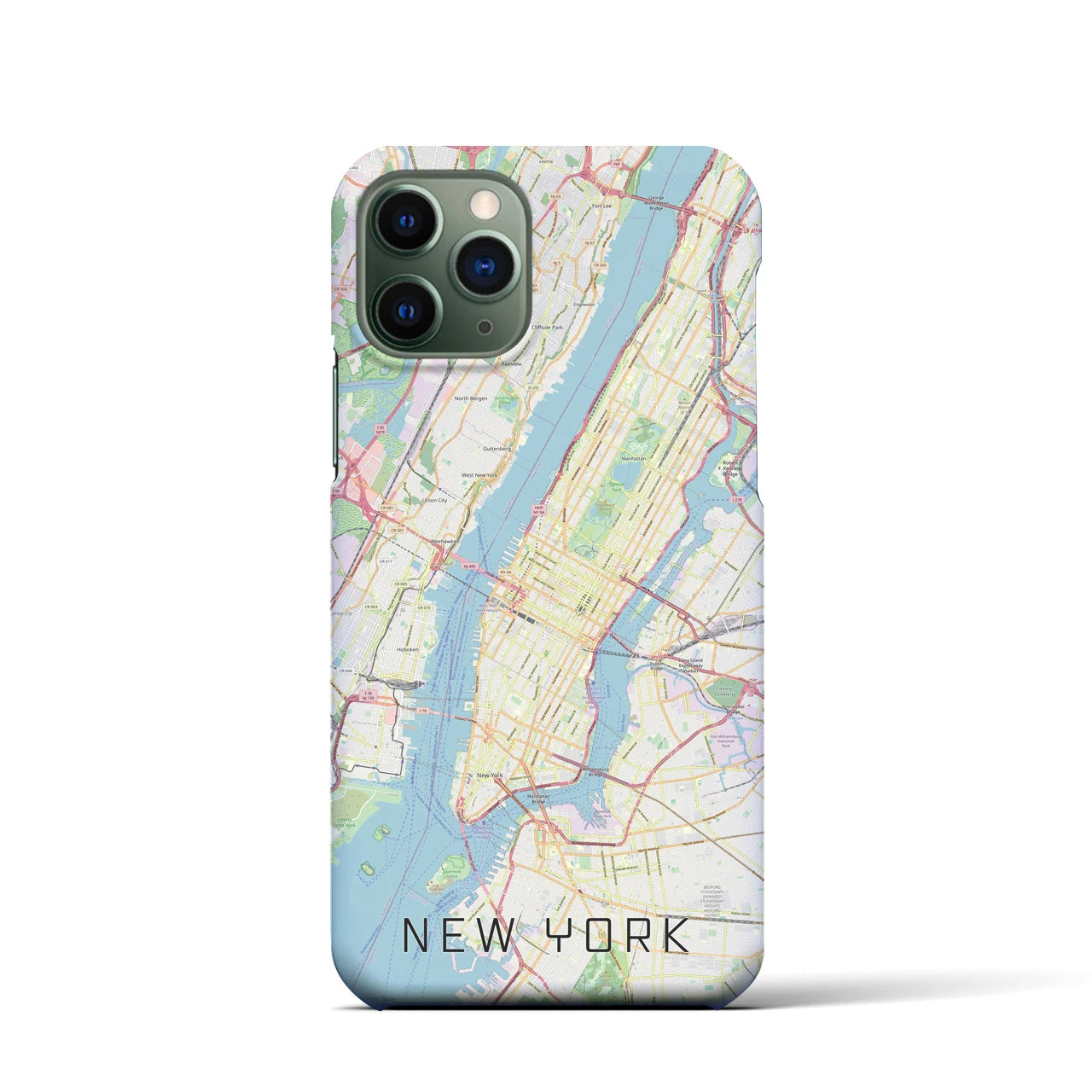 【ニューヨーク(アメリカ)】地図柄iPhoneケース(バックカバータイプ)