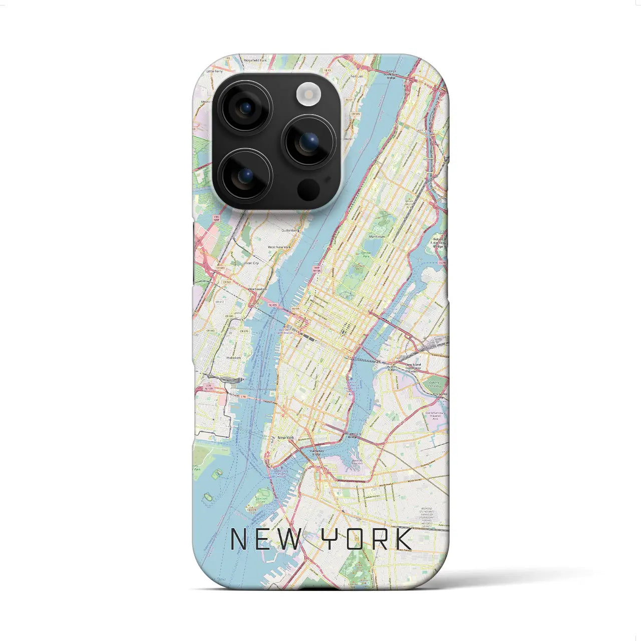 【ニューヨーク(アメリカ)】地図柄iPhoneケース(バックカバータイプ)