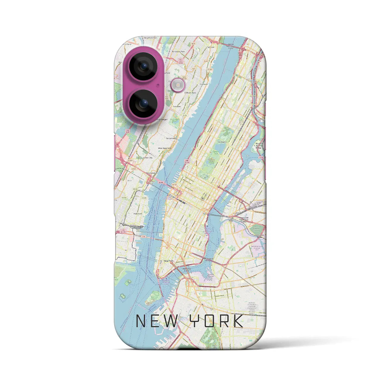【ニューヨーク(アメリカ)】地図柄iPhoneケース(バックカバータイプ)