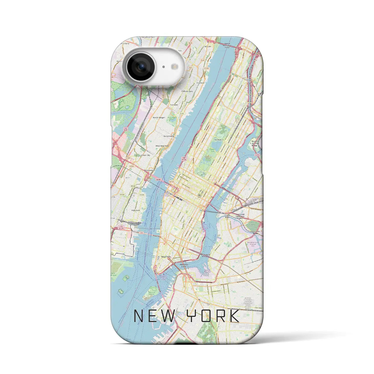 【ニューヨーク(アメリカ)】地図柄iPhoneケース(バックカバータイプ)