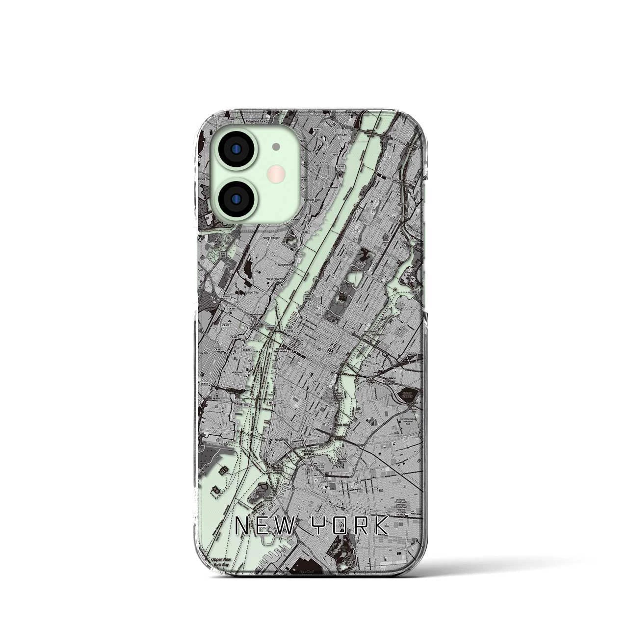 【ニューヨーク(アメリカ)】地図柄iPhoneケース(クリアタイプ)