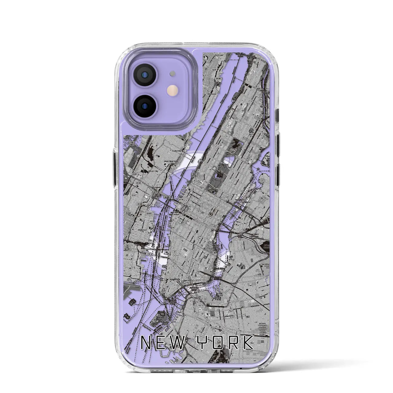 【ニューヨーク(アメリカ)】地図柄iPhoneケース(MagSafeタイプ)