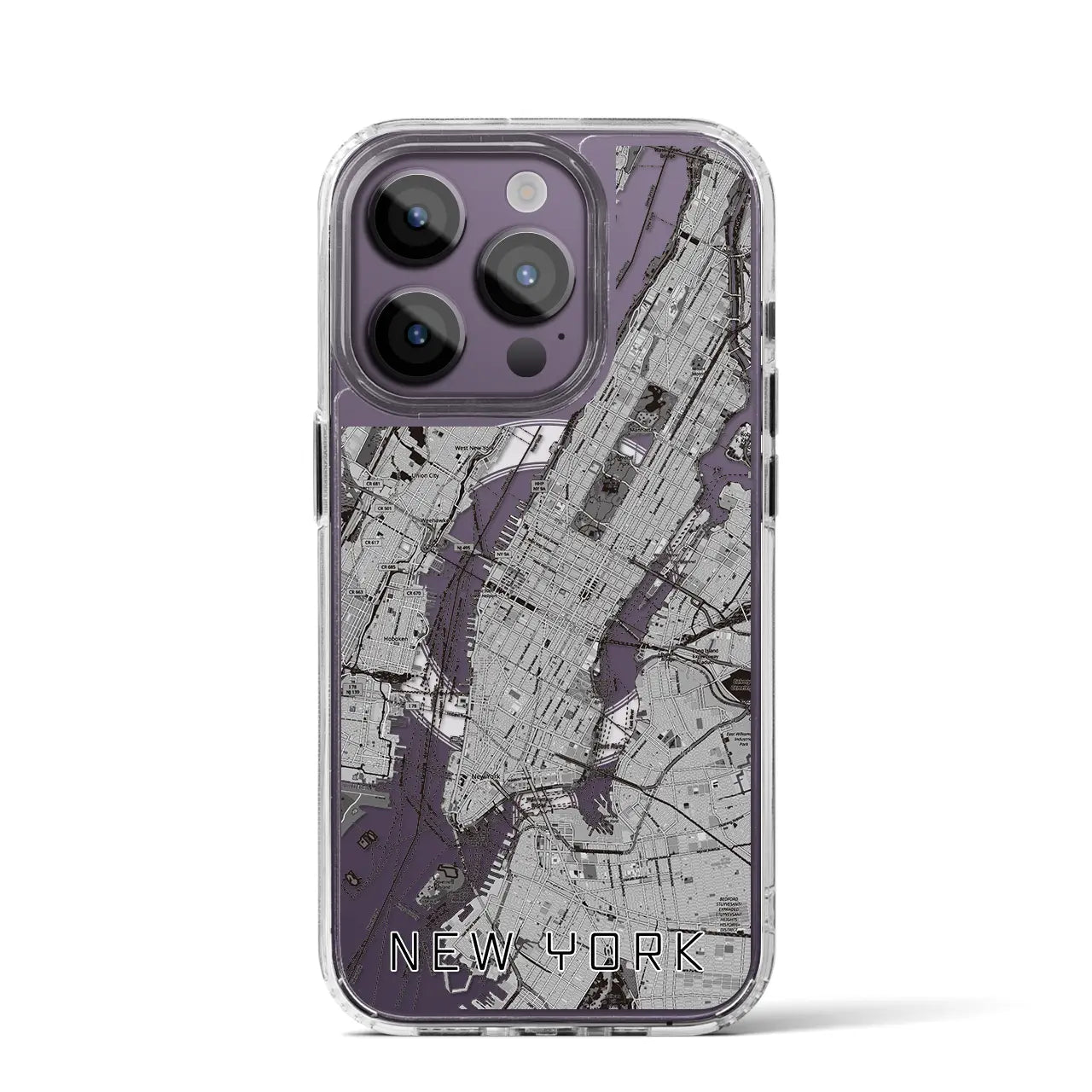 【ニューヨーク(アメリカ)】地図柄iPhoneケース(MagSafeタイプ)