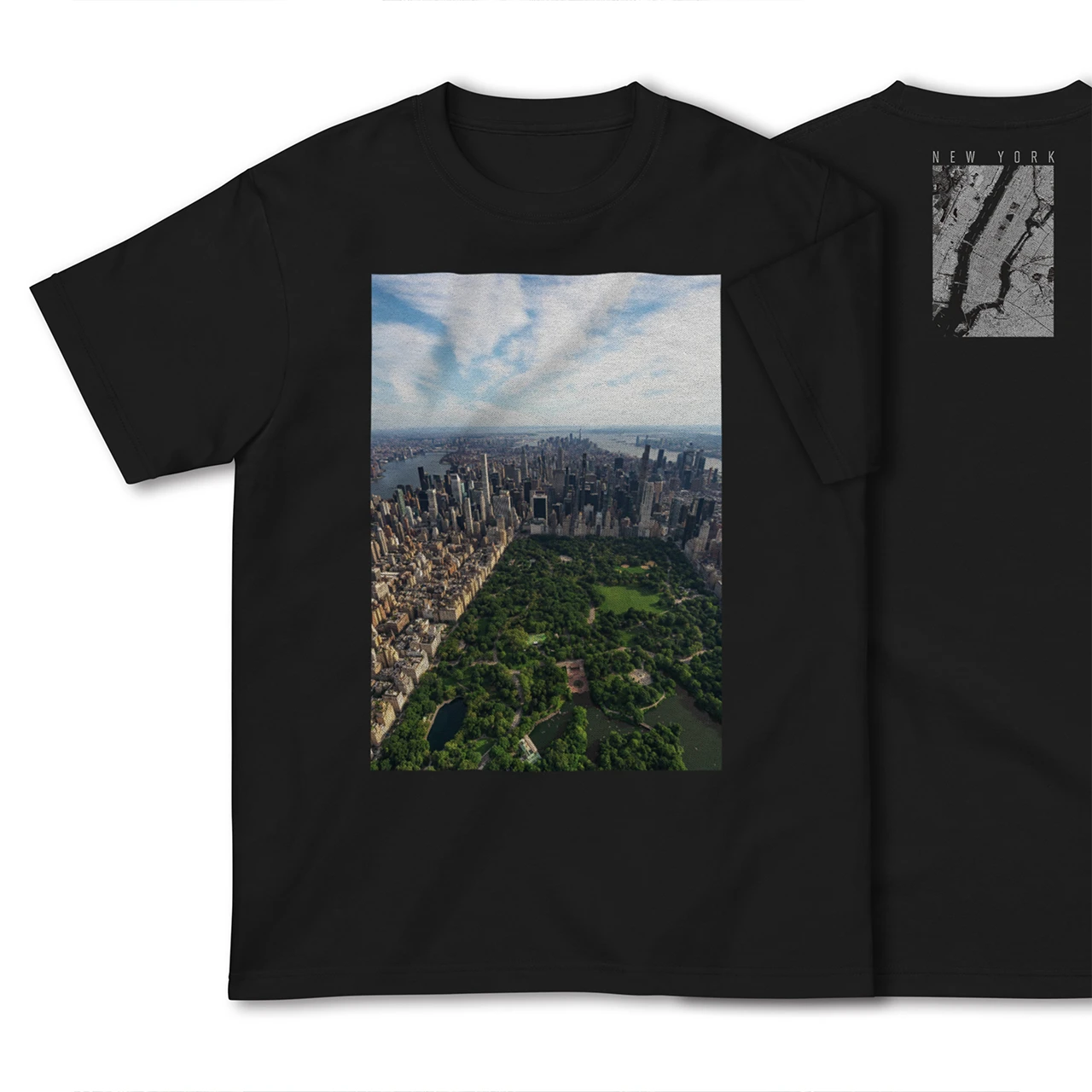 【ニューヨーク(アメリカ)】Map World ハイクオリティTシャツ