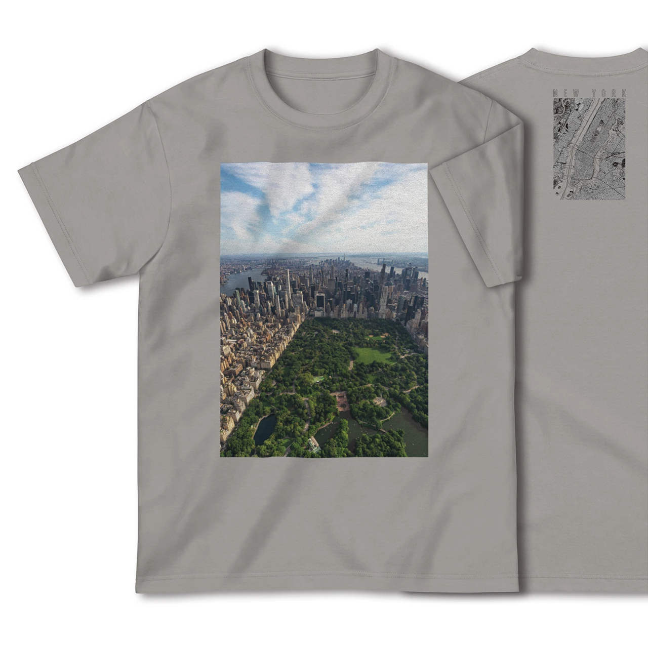 【ニューヨーク(アメリカ)】Map World ハイクオリティTシャツ