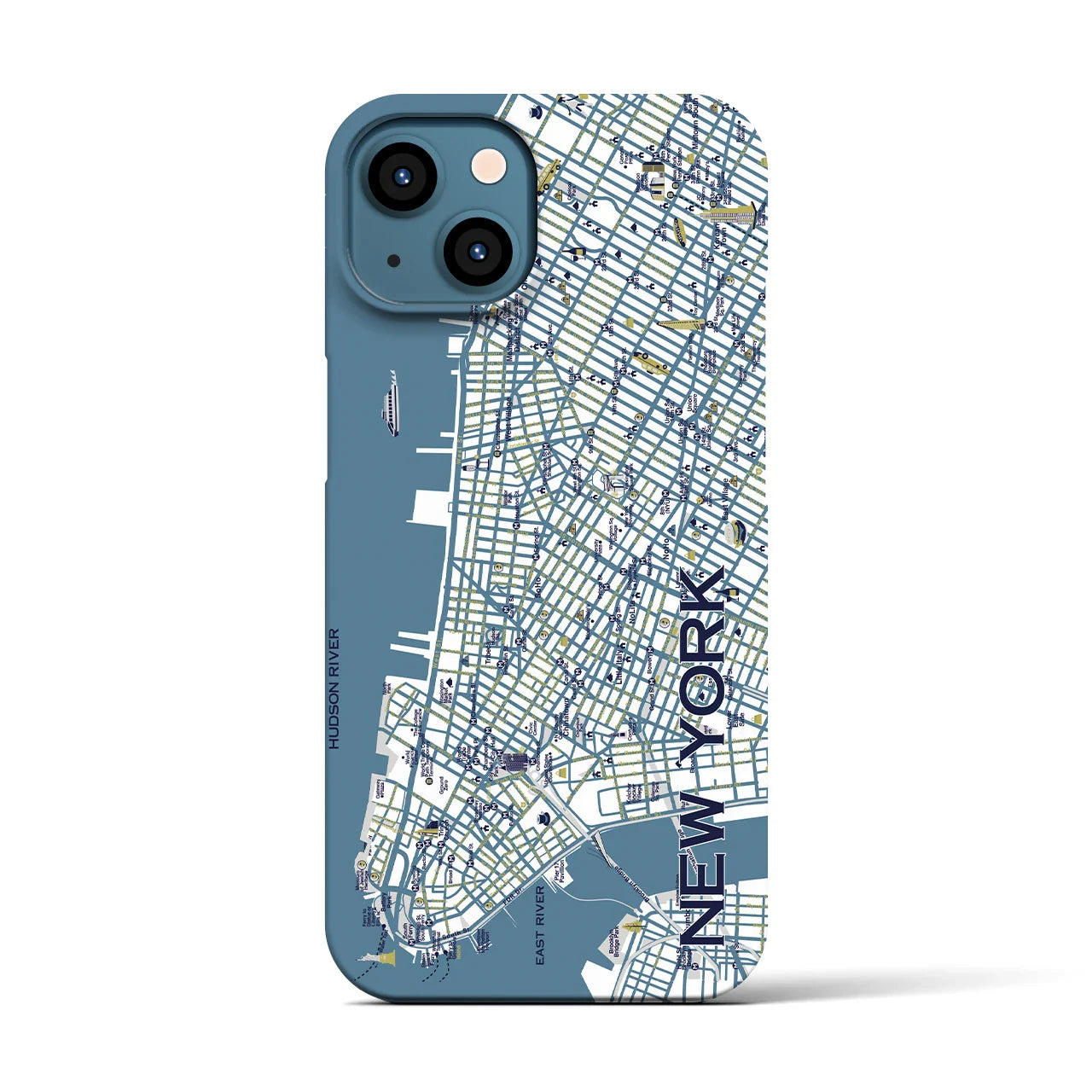 【ニューヨーク】イラストマップiPhoneケース(バックカバータイプ)