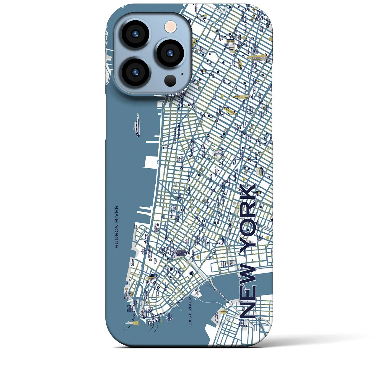 【ニューヨーク】イラストマップiPhoneケース(バックカバータイプ)