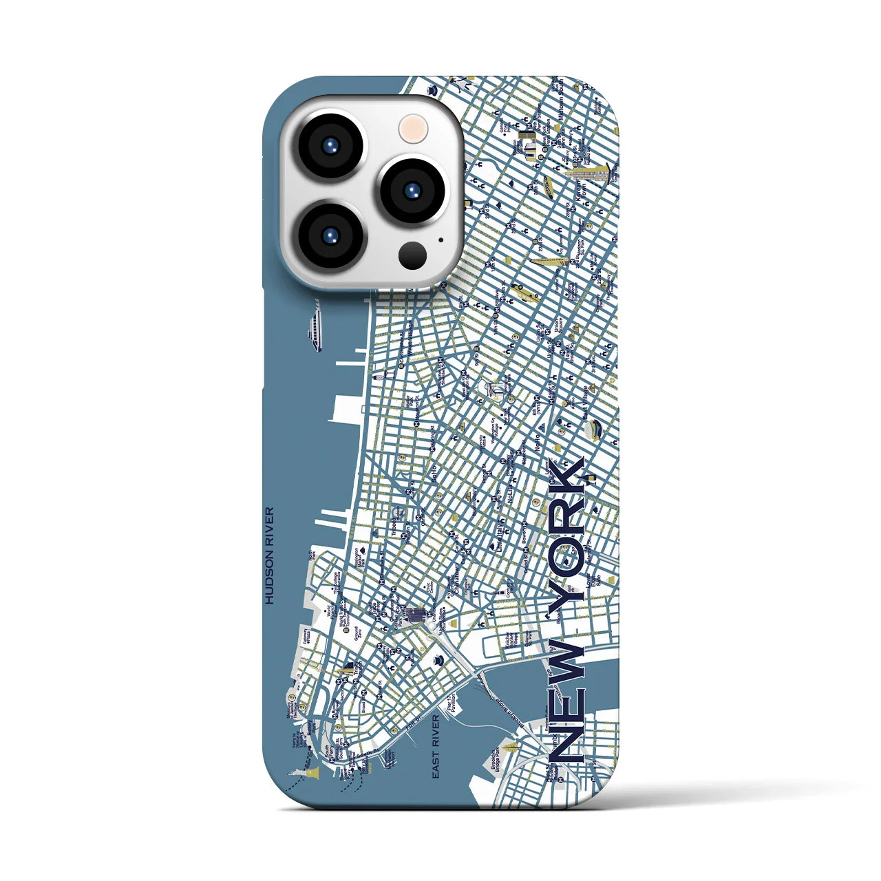 【ニューヨーク】イラストマップiPhoneケース(バックカバータイプ)