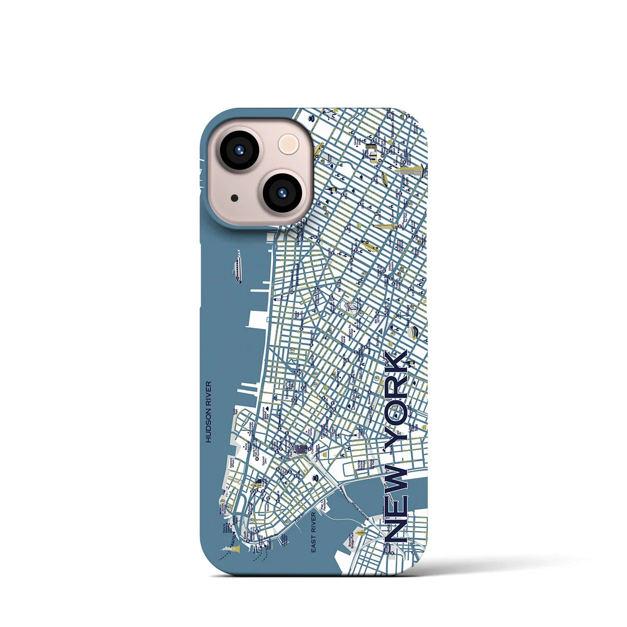 【ニューヨーク】イラストマップiPhoneケース(バックカバータイプ)