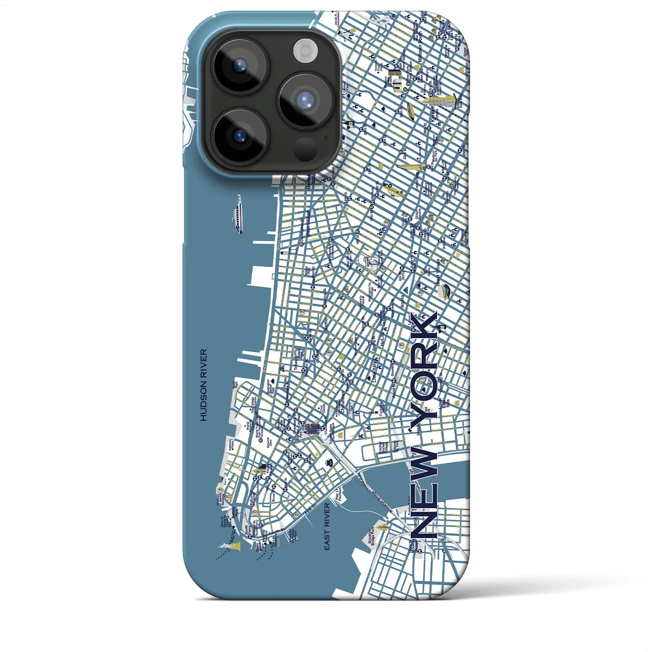 【ニューヨーク】イラストマップiPhoneケース(バックカバータイプ)