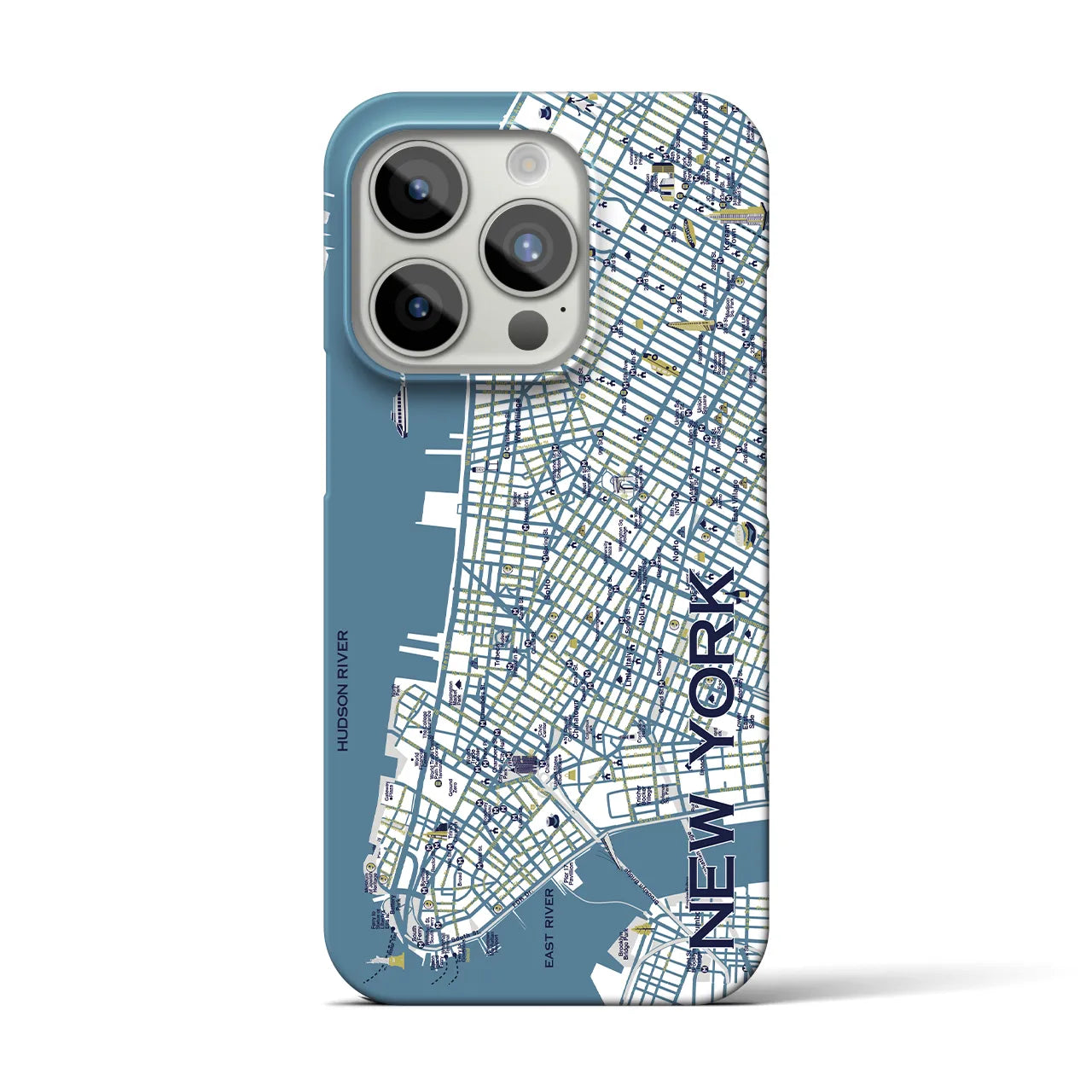 【ニューヨーク】イラストマップiPhoneケース(バックカバータイプ)