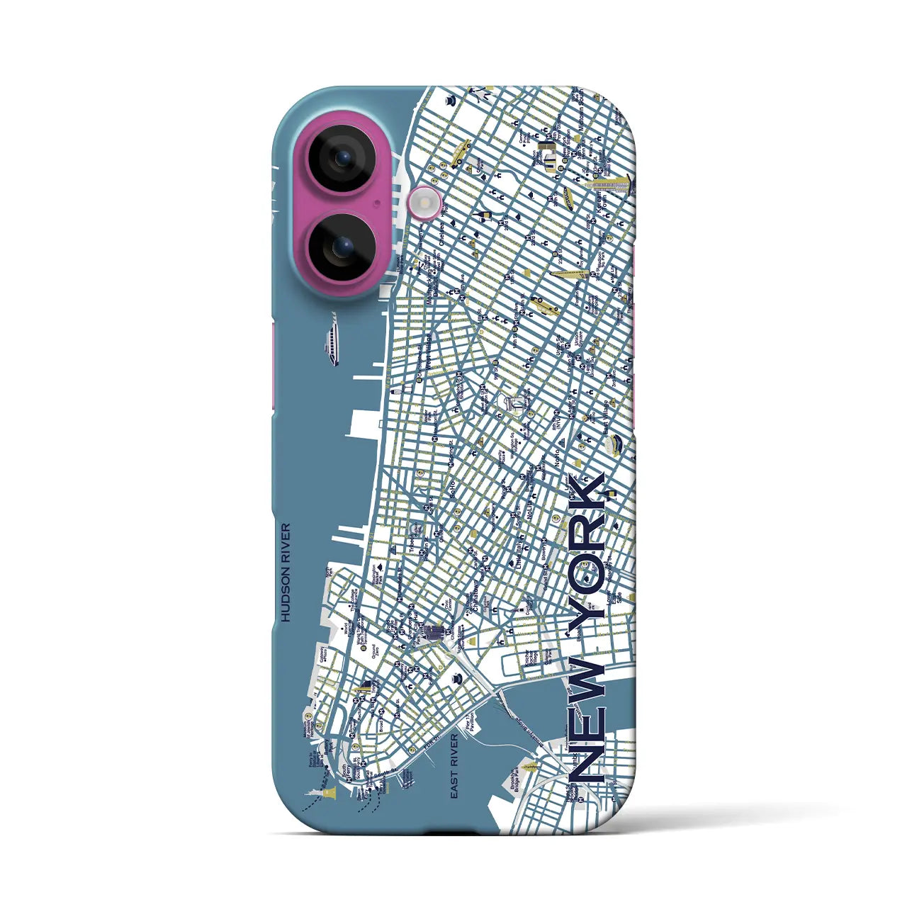 【ニューヨーク】イラストマップiPhoneケース(バックカバータイプ)