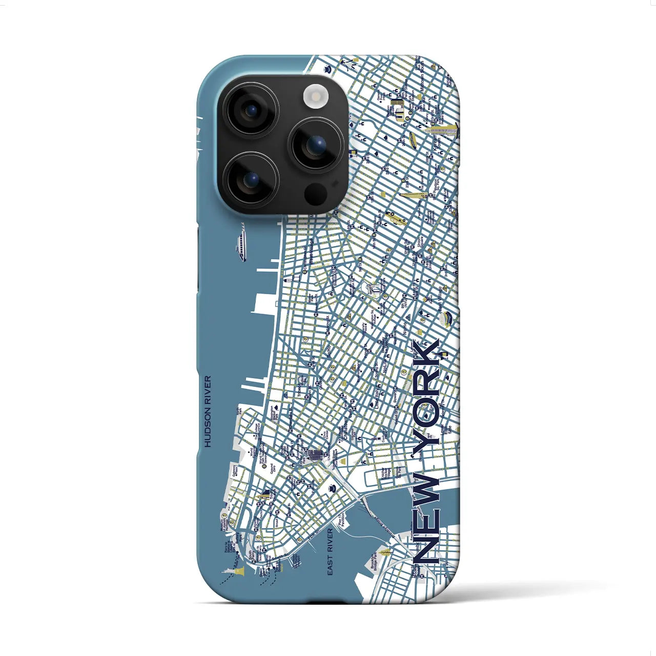 【ニューヨーク】イラストマップiPhoneケース(バックカバータイプ)