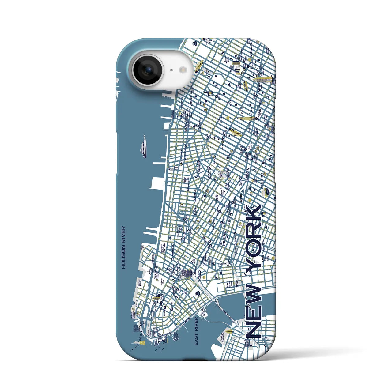 【ニューヨーク】イラストマップiPhoneケース(バックカバータイプ)