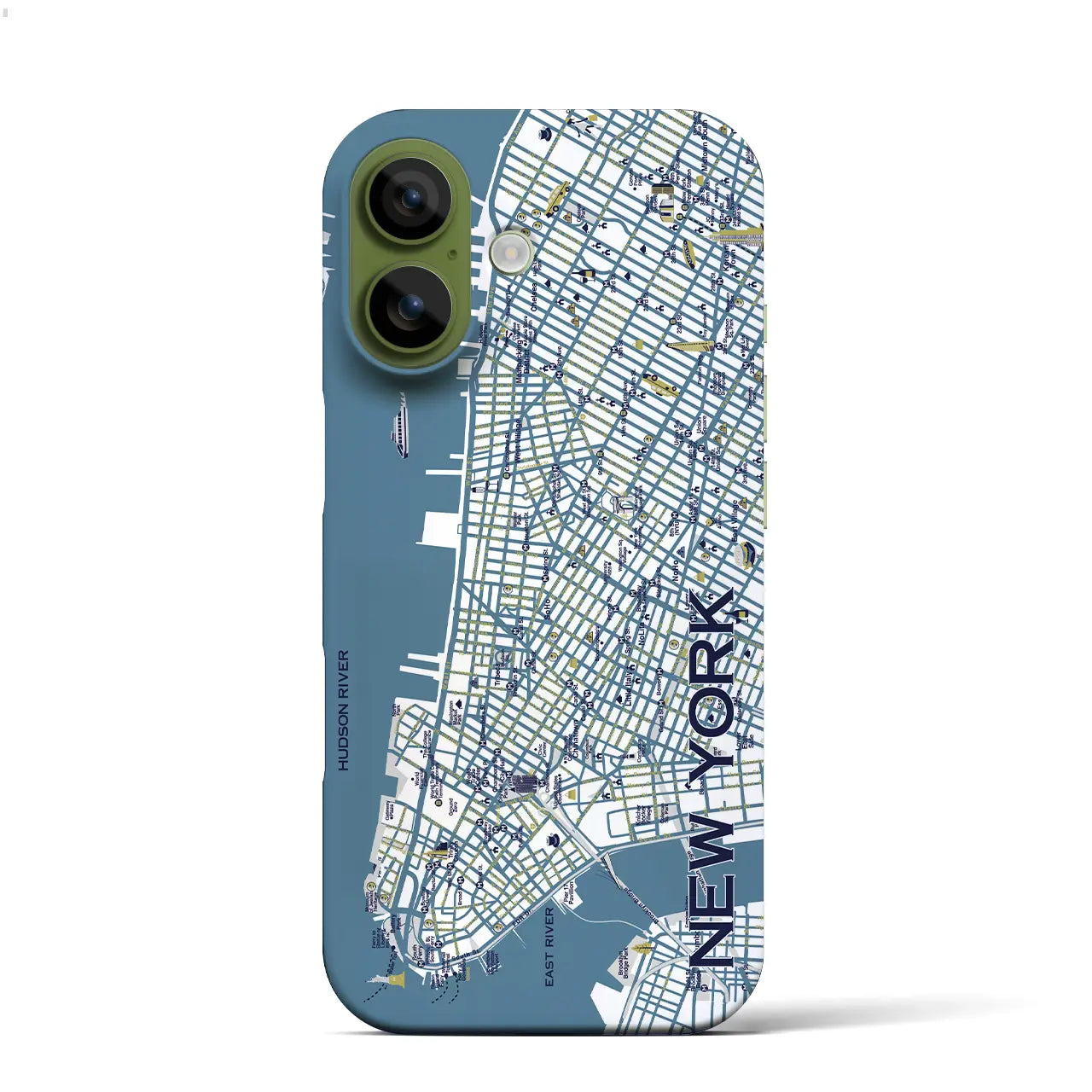 【ニューヨーク】イラストマップiPhoneケース(バックカバータイプ)