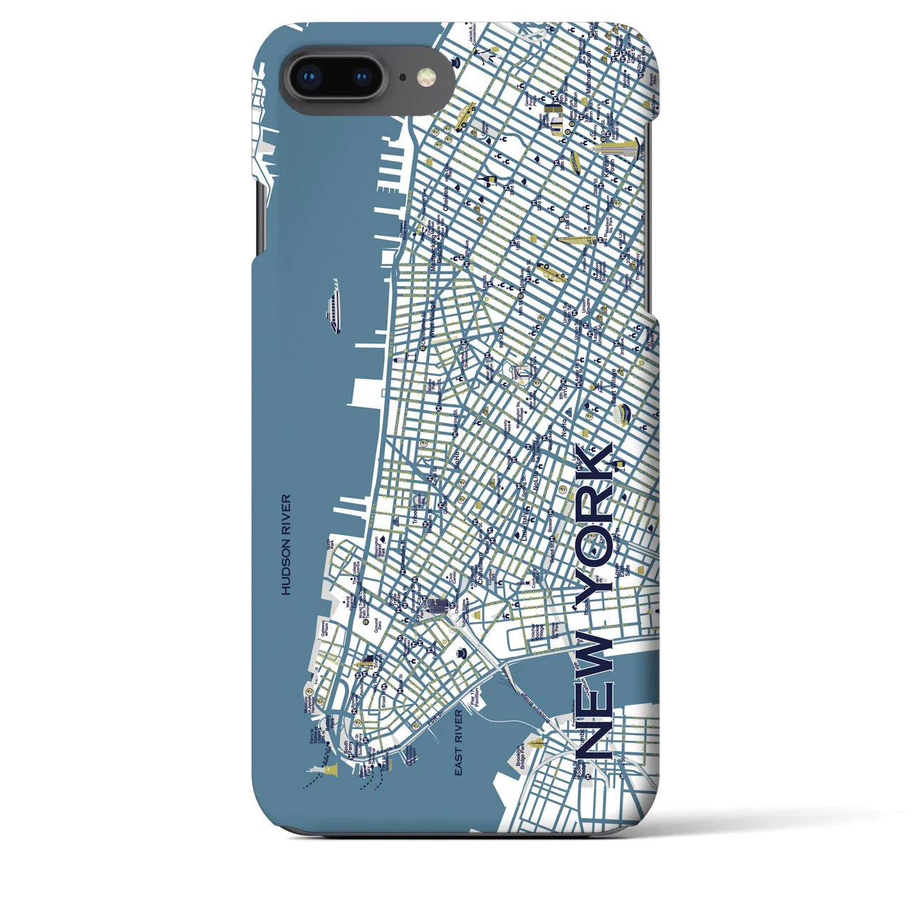 【ニューヨーク】イラストマップiPhoneケース(バックカバータイプ)