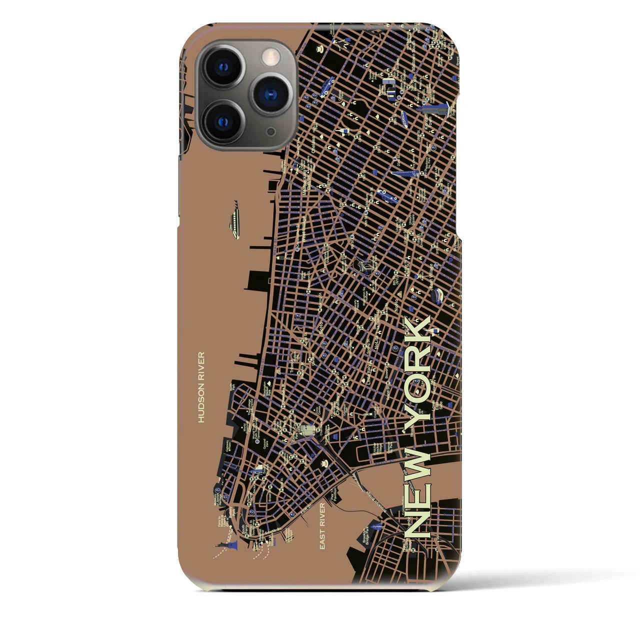 【ニューヨーク】イラストマップiPhoneケース(バックカバータイプ)