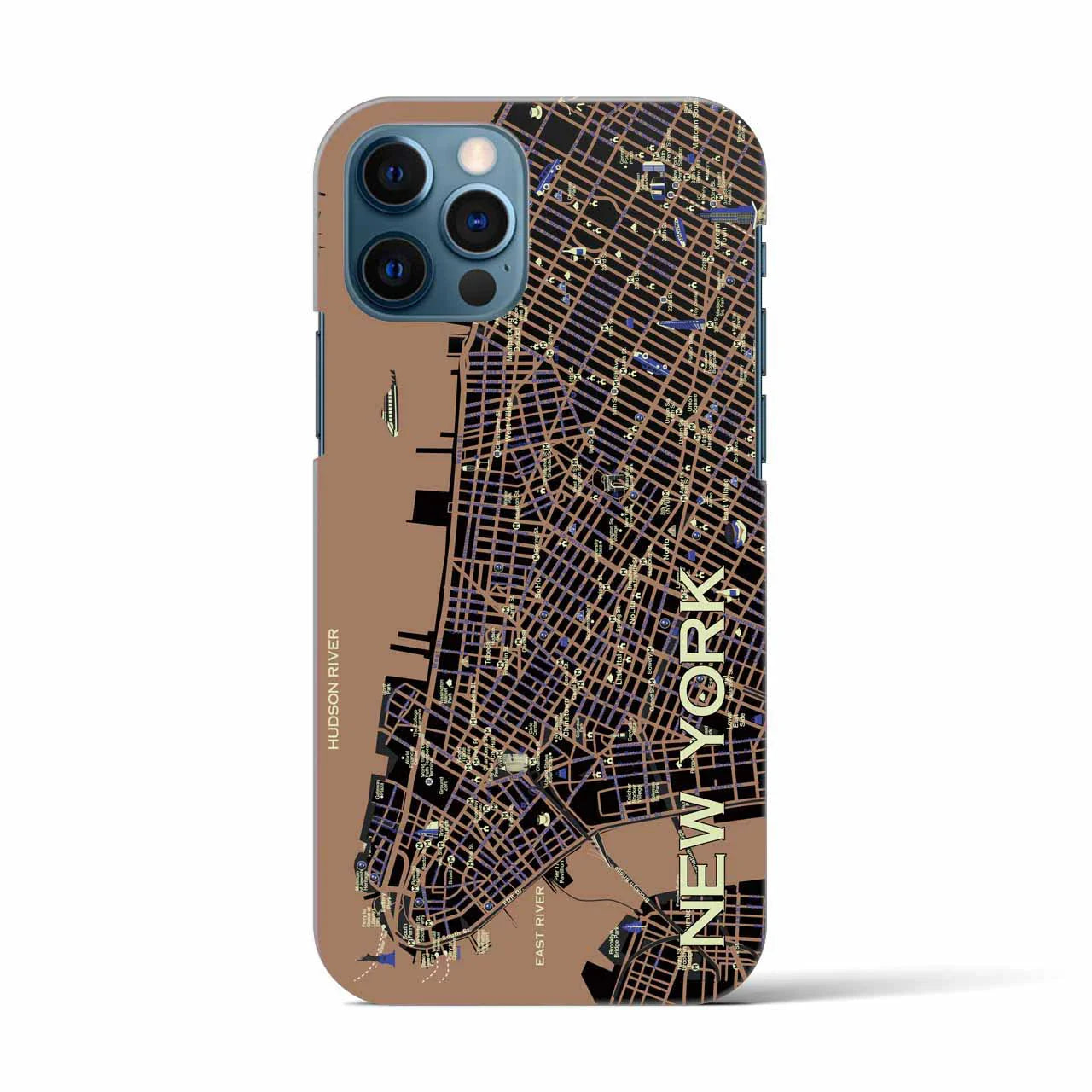 【ニューヨーク】イラストマップiPhoneケース(バックカバータイプ)